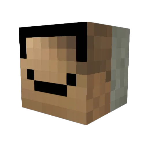memess12 Minecraft avatar head, 3D render