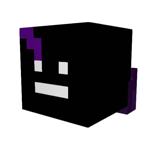 memesteler Minecraft avatar head, 3D render