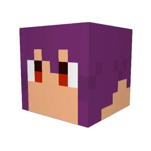 memeta_ Minecraft avatar head, 3D render