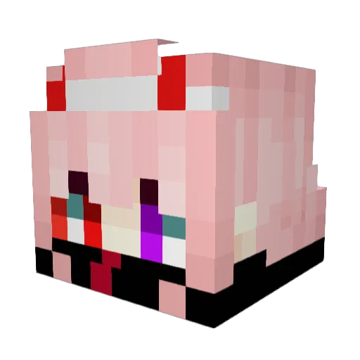 memeulad Minecraft avatar head, 3D render