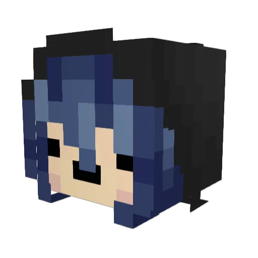 memjamim Minecraft avatar head, 3D render