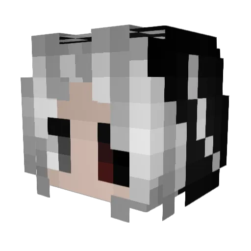memmentomori Minecraft avatar head, 3D render