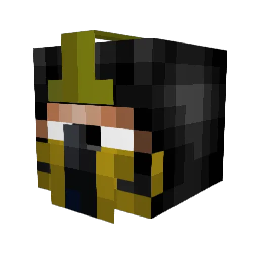 memo0609 Minecraft avatar head, 3D render