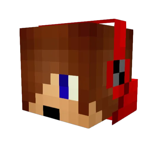 memoGamersa Minecraft avatar head, 3D render