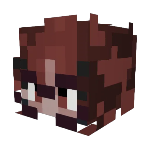 memopolicio Minecraft avatar head, 3D render