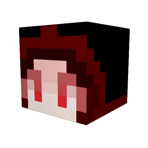 memor1e Minecraft avatar head, 3D render