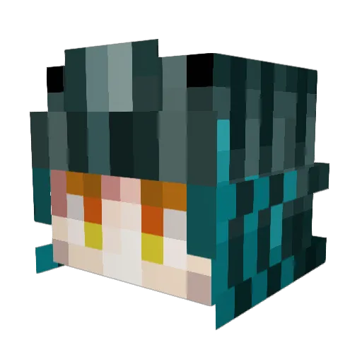 memorialloy Minecraft avatar head, 3D render