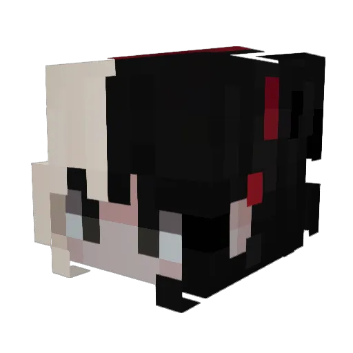 memoriesofher Minecraft avatar head, 3D render