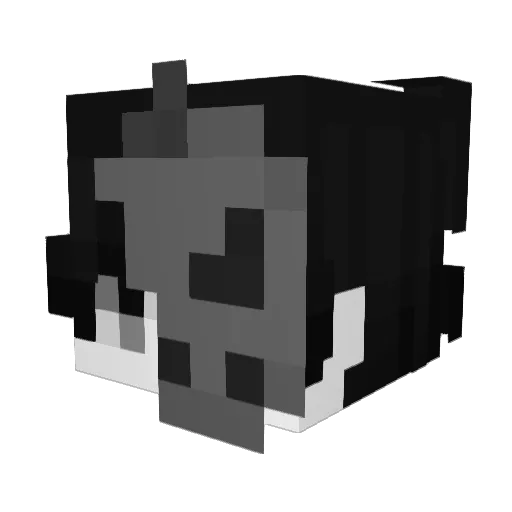 memorii1x Minecraft avatar head, 3D render