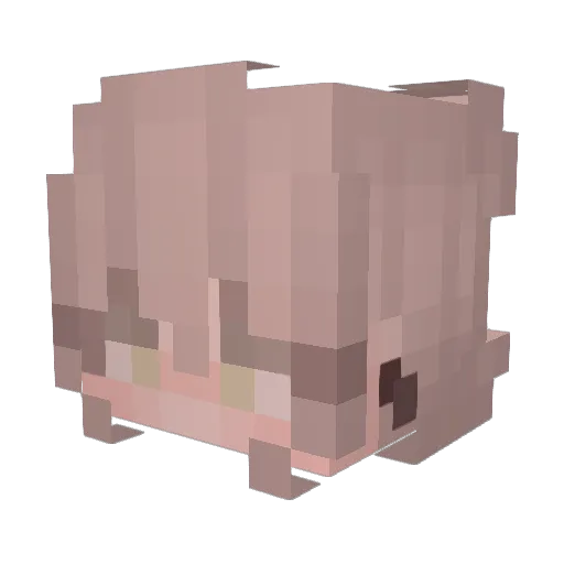 memorysys Minecraft avatar head, 3D render