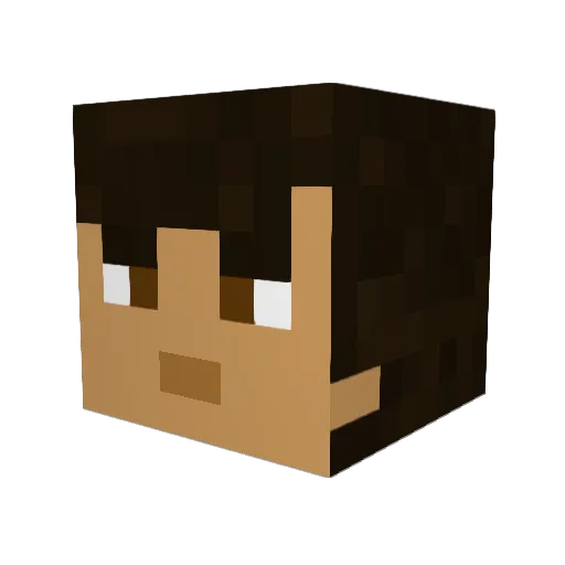 memouse Minecraft avatar head, 3D render