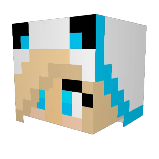 memy99 Minecraft avatar head, 3D render