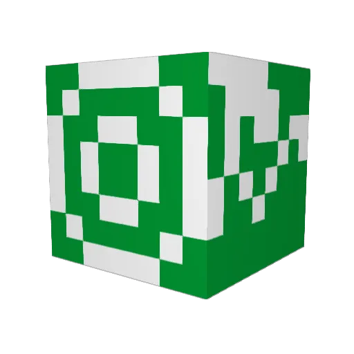 men1men1 Minecraft avatar head, 3D render