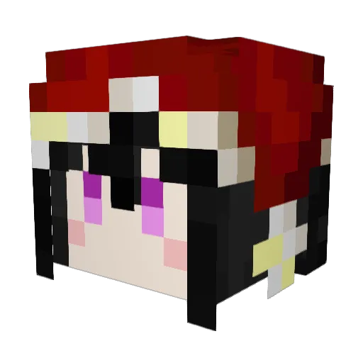 menJun Minecraft avatar head, 3D render