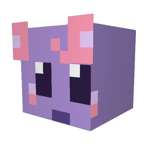 mena33 Minecraft avatar head, 3D render