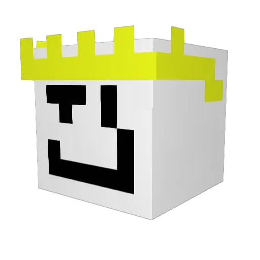 mendelis Minecraft avatar head, 3D render