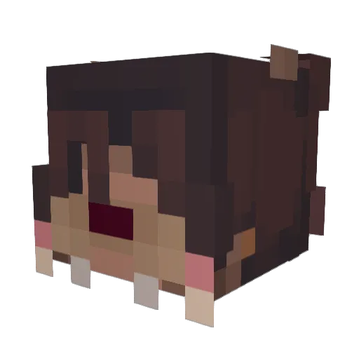 mender17 Minecraft avatar head, 3D render