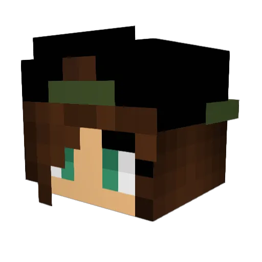 mendudooooo Minecraft avatar head, 3D render