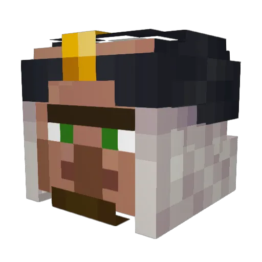 meneermathieu Minecraft avatar head, 3D render