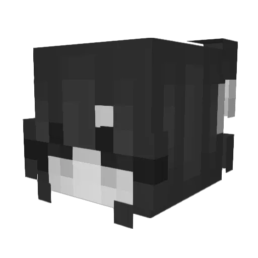 meng_yyy Minecraft avatar head, 3D render