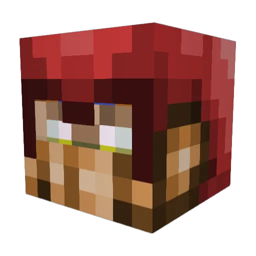 mengchen626 Minecraft avatar head, 3D render