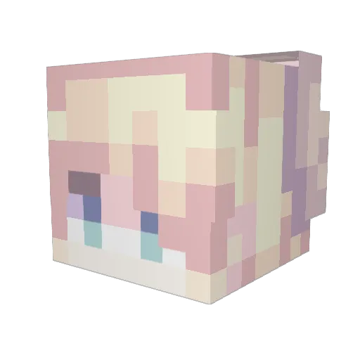mengxin1ng Minecraft avatar head, 3D render