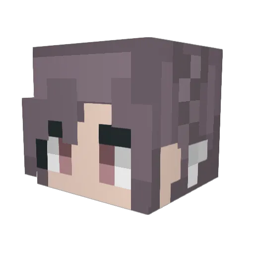 mengyan_ena Minecraft avatar head, 3D render