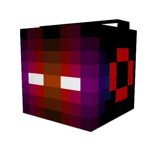 menicart Minecraft avatar head, 3D render