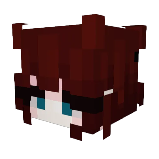 menkviz Minecraft avatar head, 3D render