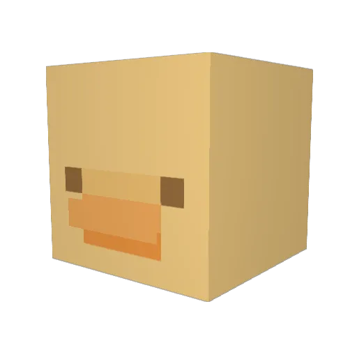 menmelpas Minecraft avatar head, 3D render