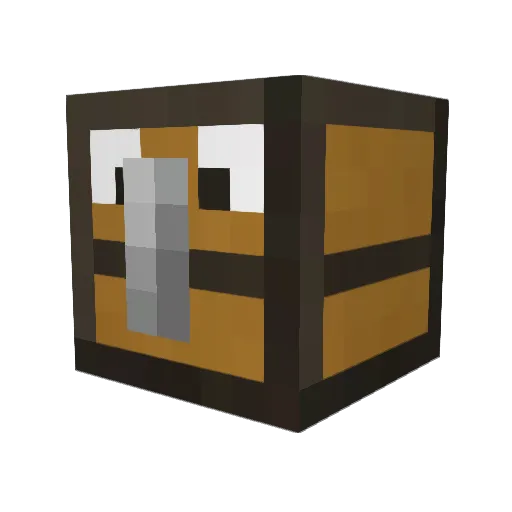 mennnahh Minecraft avatar head, 3D render