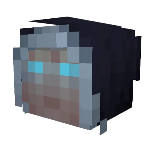 menno19 Minecraft avatar head, 3D render