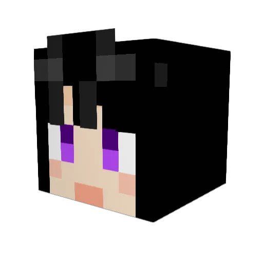 menntetu Minecraft avatar head, 3D render