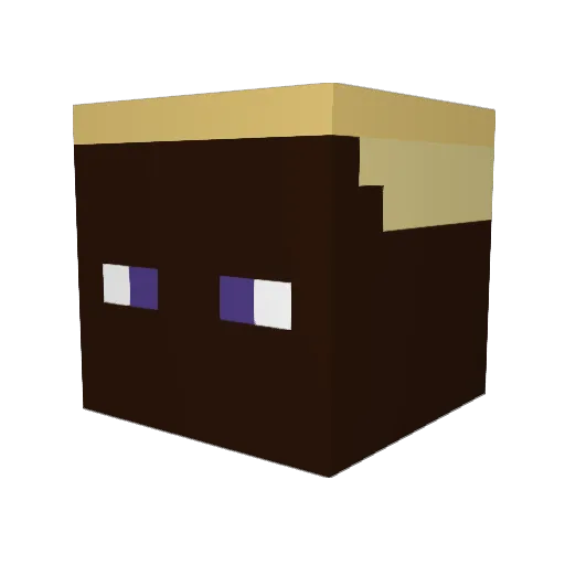 mensarakkaya Minecraft avatar head, 3D render