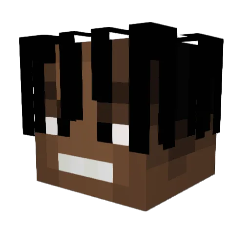 mental1tye Minecraft avatar head, 3D render