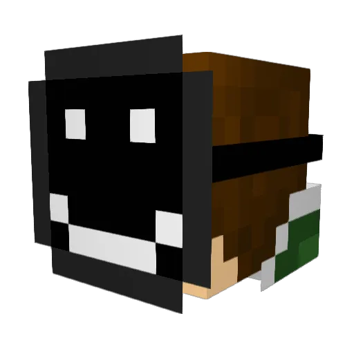 mental_chillness Minecraft avatar head, 3D render