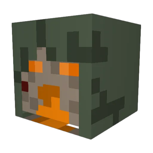 mentalist232 Minecraft avatar head, 3D render