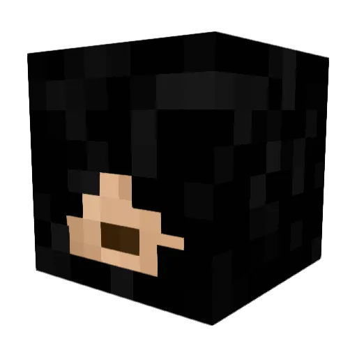 mentallas Minecraft avatar head, 3D render