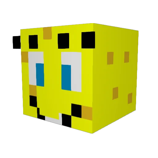 mentallyillfish Minecraft avatar head, 3D render