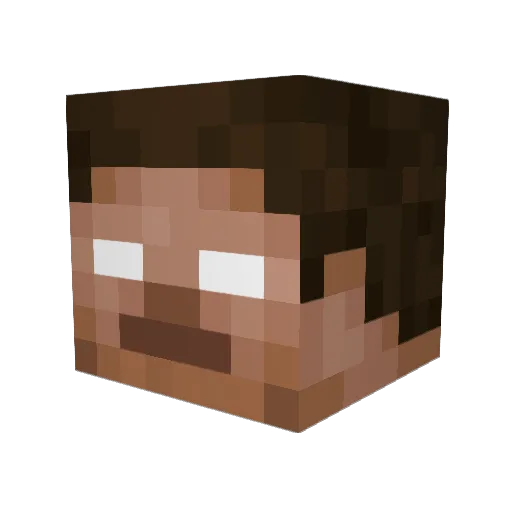 menush15 Minecraft avatar head, 3D render