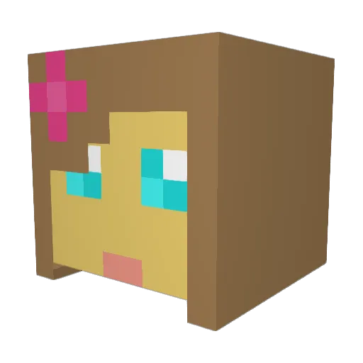 menz99 Minecraft avatar head, 3D render