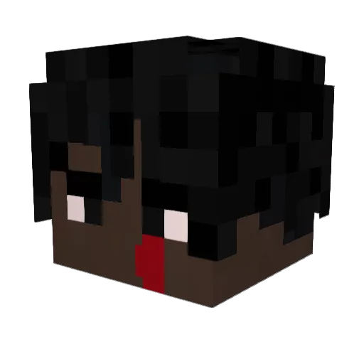 menzy Minecraft avatar head, 3D render