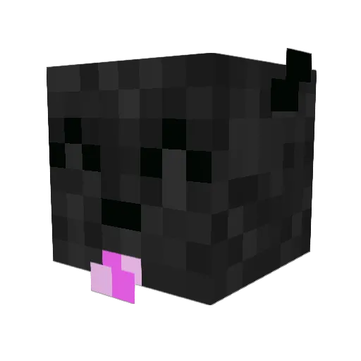 meo Minecraft avatar head, 3D render