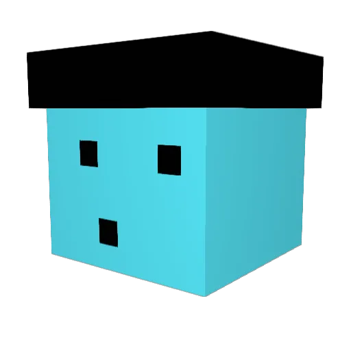 meo_on_30 Minecraft avatar head, 3D render