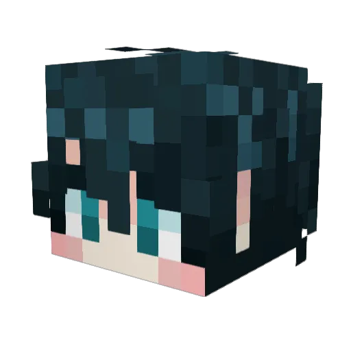 meon_gi Minecraft avatar head, 3D render