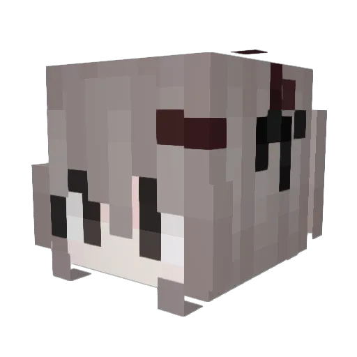 meow393hatesu Minecraft avatar head, 3D render