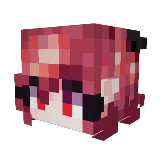meow4mepls Minecraft avatar head, 3D render