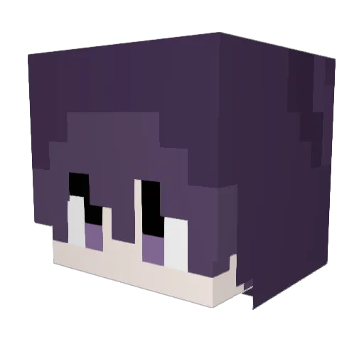 meow719 Minecraft avatar head, 3D render