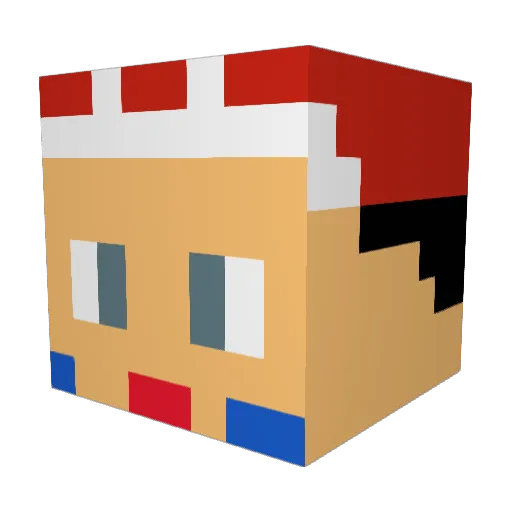 meow_0o0 Minecraft avatar head, 3D render