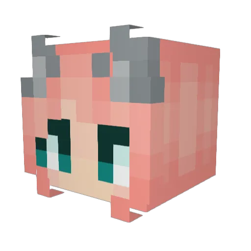 meow_chicken Minecraft avatar head, 3D render